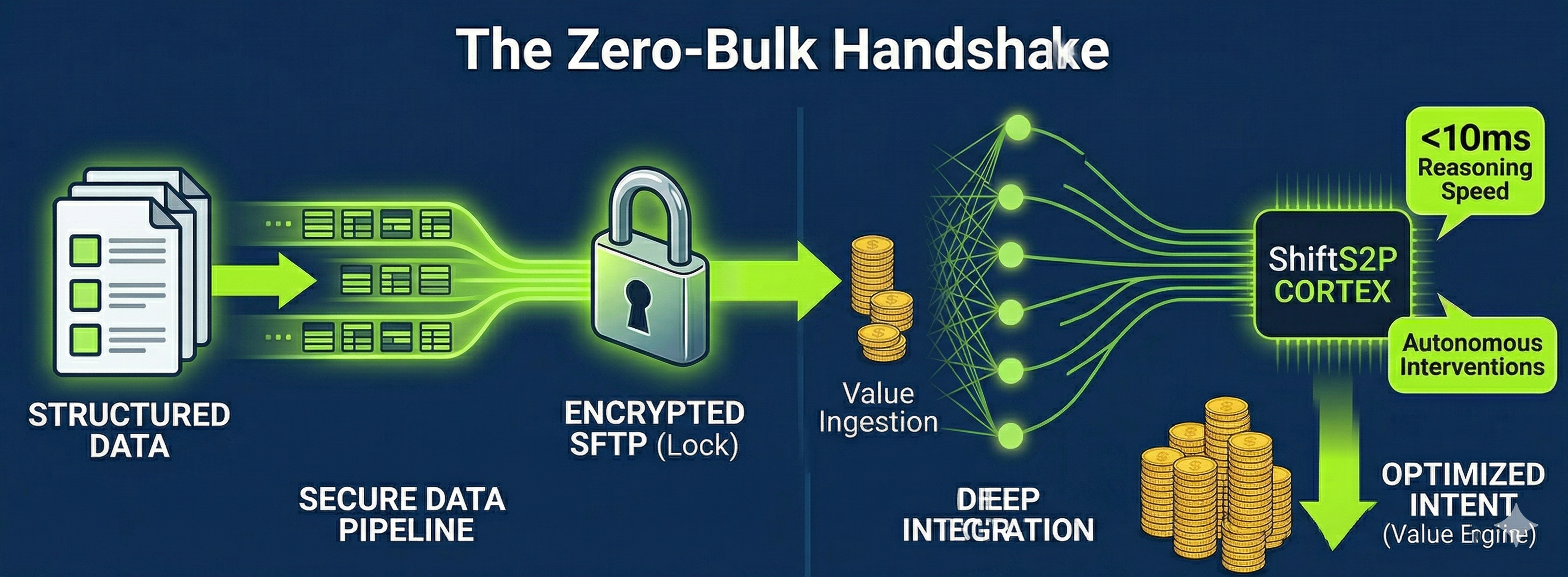 Zero-Bulk Secure Data Handshake